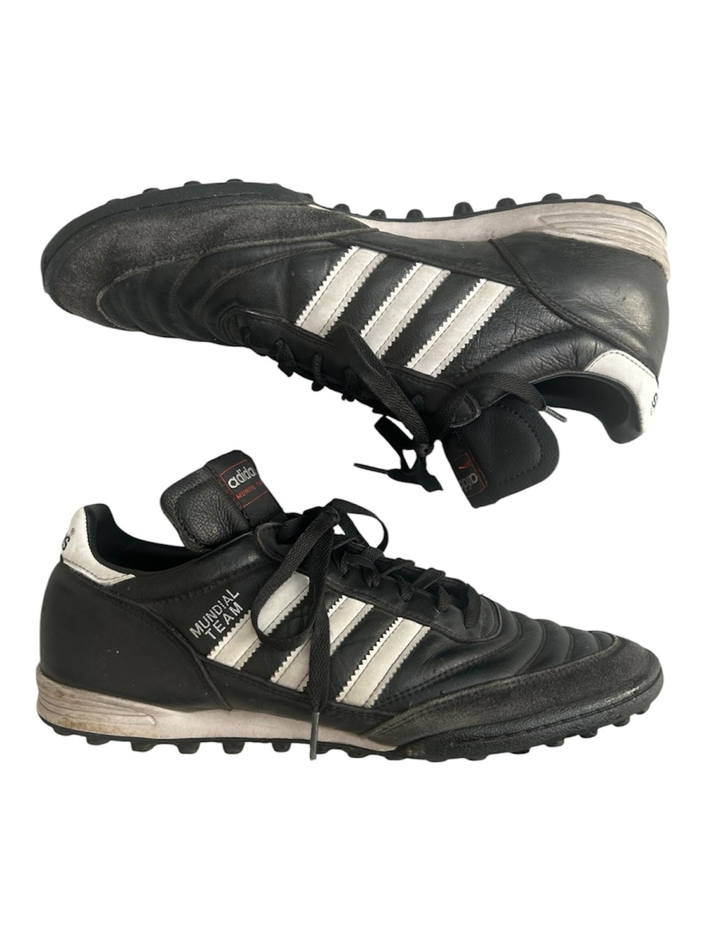 ADIDAS Mundial Team Turf Soccer Shoes Sneakers Mens size 11 Black White Cleats